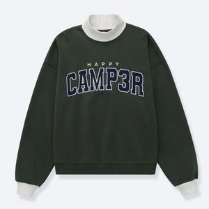 Happy Camp3r Mock Neck Sweatshirt XL